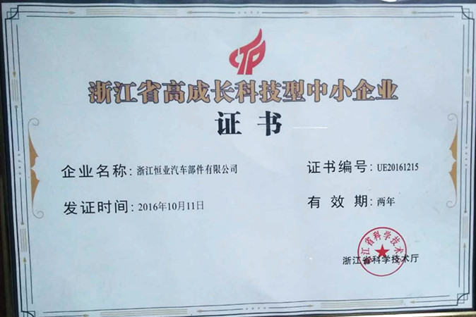 浙江高成長科技型企(qǐ)業(yè)